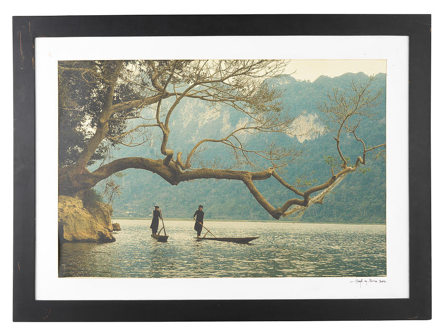 ANONYMOUS vietnamese boys fishing Painting by MotionAge Designs