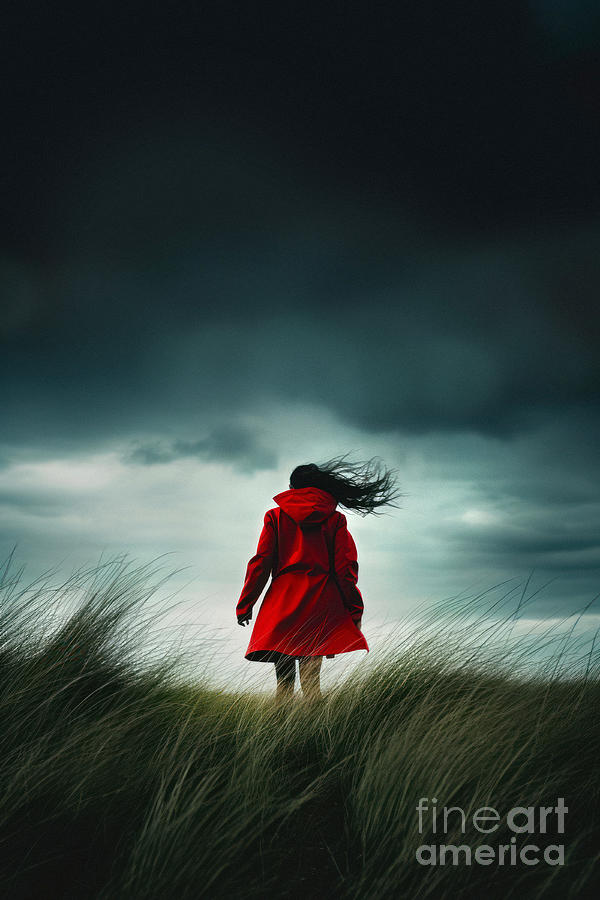 Anonymous Woman In Red Coat  Photograph by Lee Avison