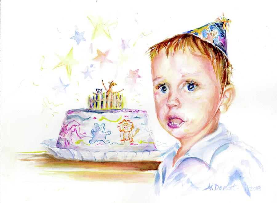 Another Birthday? Painting by Margaret Donat