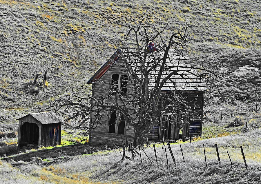 Another Central Oregon Homestead.  Digital Art by Fred Loring