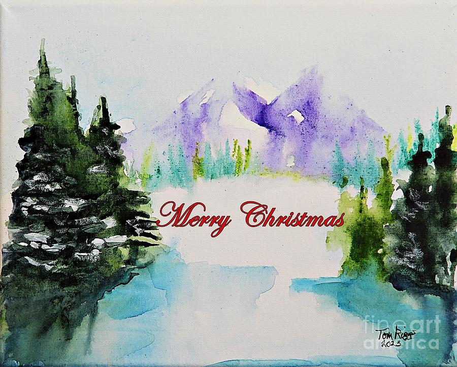 Another Colorado Christmas II Painting by Tom Riggs