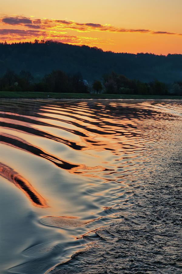 Another Danube River Sunrise Photograph by John Haldane