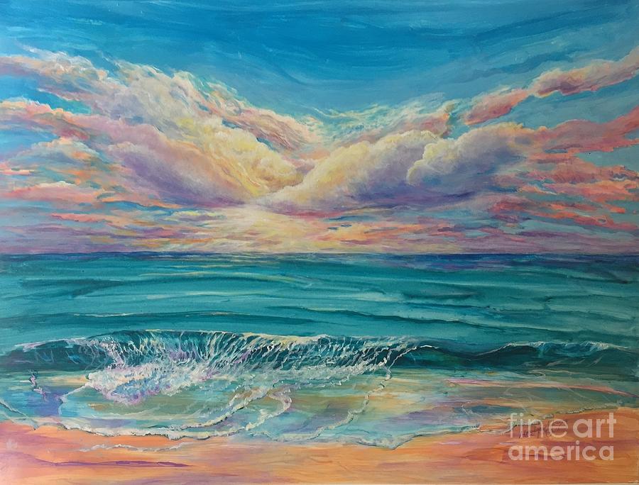 Sunset Painting - Another day in Paradise by Marilyn Young
