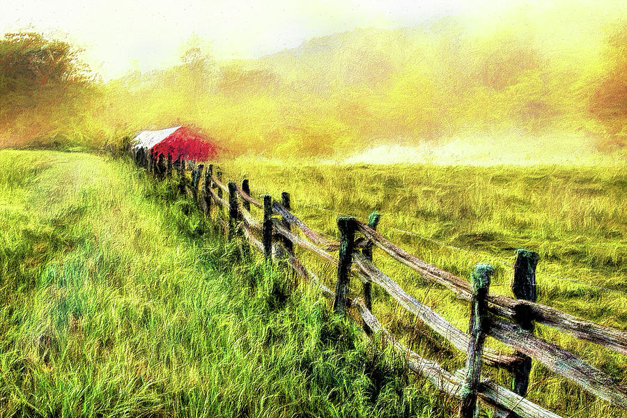 Another Foggy Mountain Sunrise ap Painting by Dan Carmichael