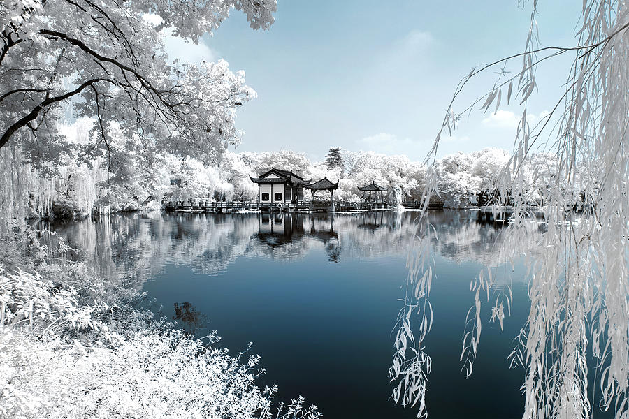 Another Look Asia China - Beautiful Cold Lake Photograph by Philippe HUGONNARD