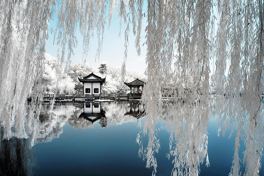 Another Look Asia China - Frozen Lake Photograph by Philippe HUGONNARD
