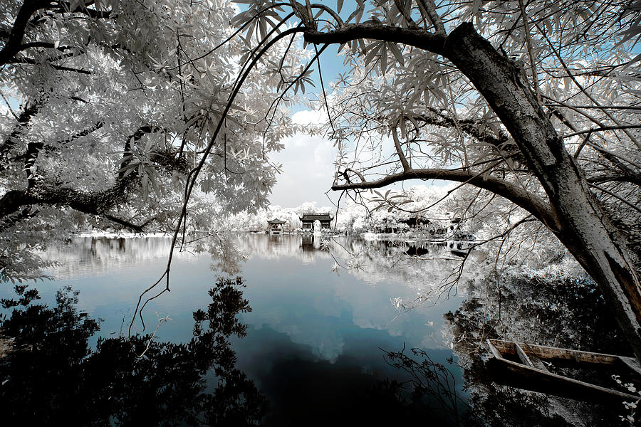 Another Look Asia China - Quietness Lake Photograph by Philippe HUGONNARD