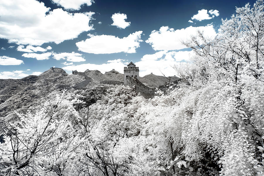 Another Look Asia China - Whiteness of Great Wall Photograph by Philippe HUGONNARD