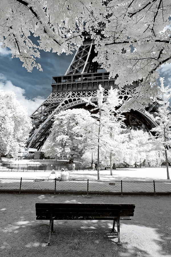Another Look - Black Bench Eiffel I Photograph by Philippe HUGONNARD