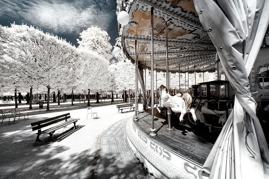 Another Look - Old French merry-go-round Photograph by Philippe HUGONNARD