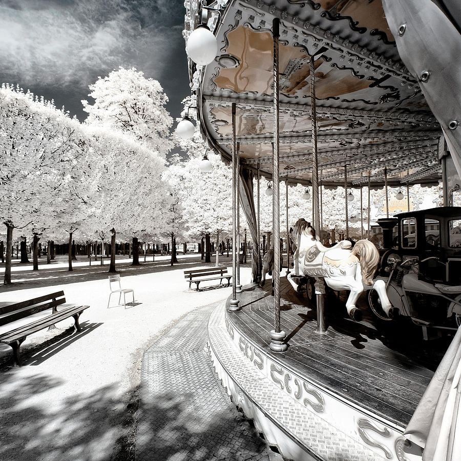 Another Look - The Merry-go-round Paris I Photograph by Philippe HUGONNARD