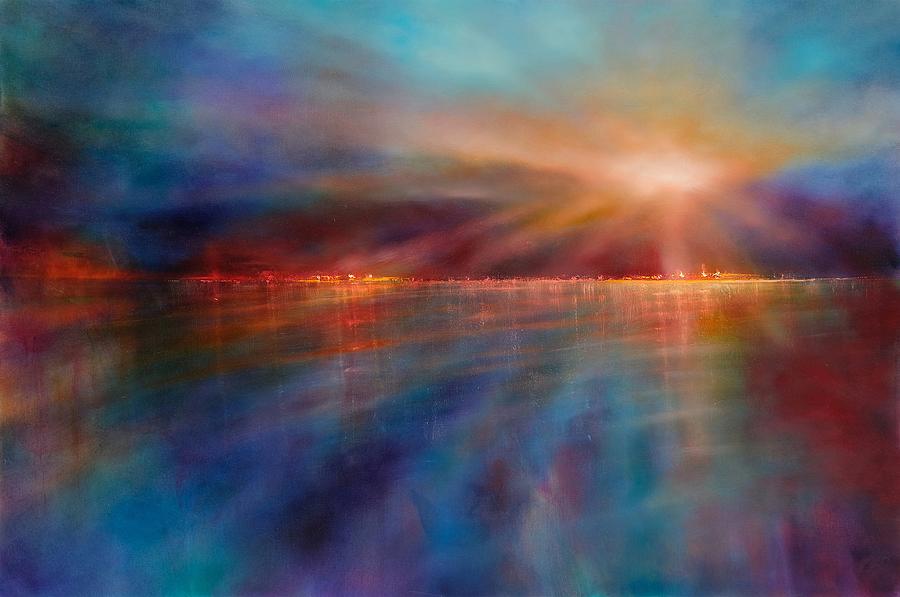 Another morning - sunrise Painting by Annette Schmucker