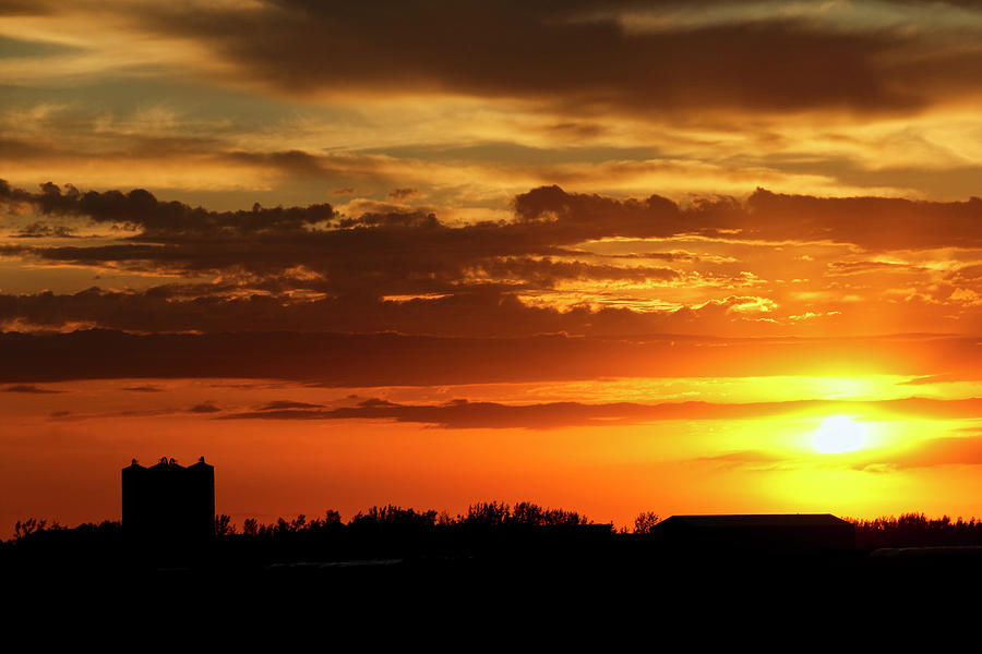 Sunset Photograph - Another Prairie Sunset by Ryan Crouse