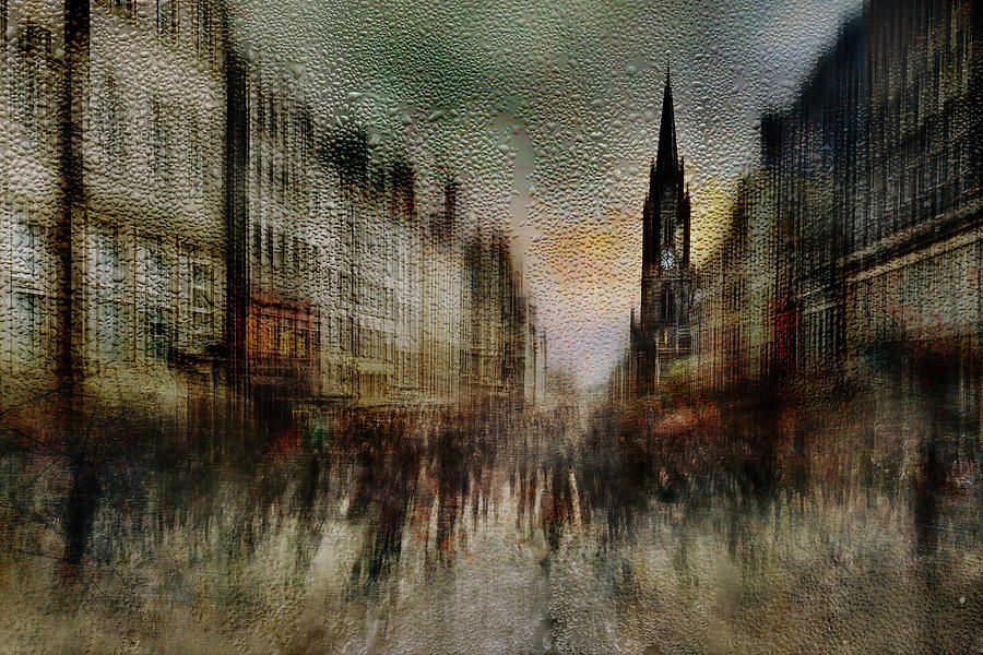 Another Rainy Day in Edinburgh Digital Art by Arro FineArt - Fine Art ...