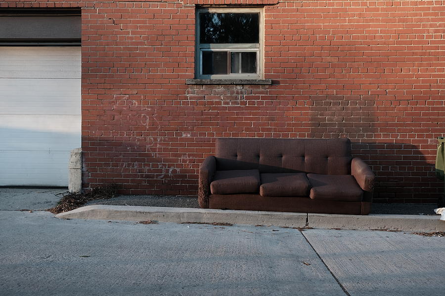 another sidewalk sofa Ive lost count Photograph by Kreddible Trout