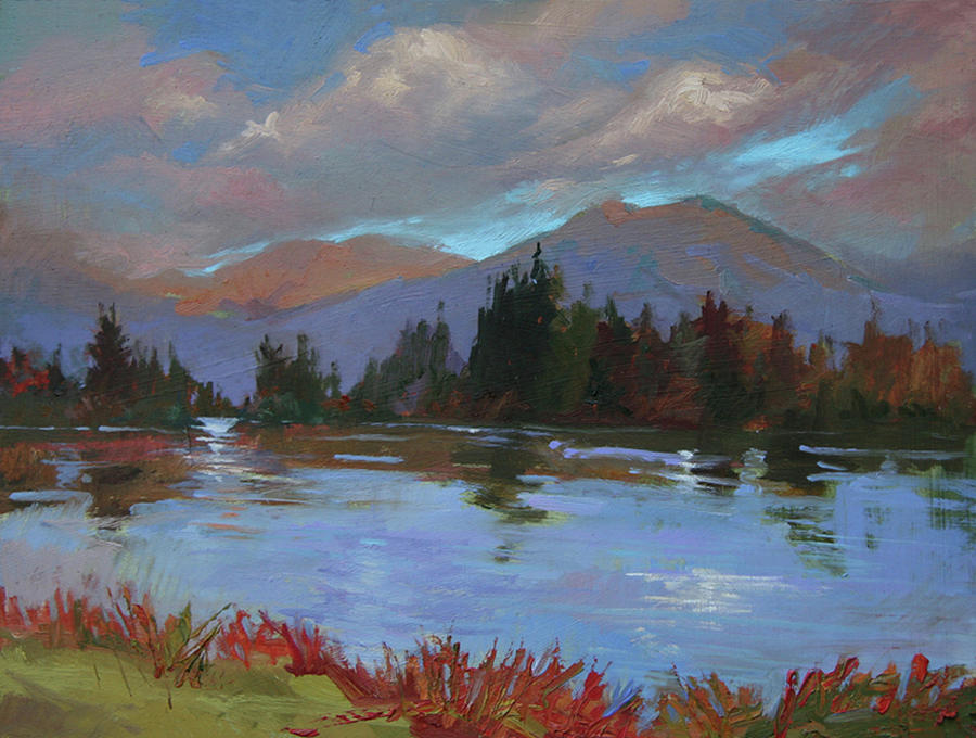 Montana Rivers Painting - Another Storm by Betty Jean Billups Montana Rivers Painting - Another Storm by Betty Jean Billups