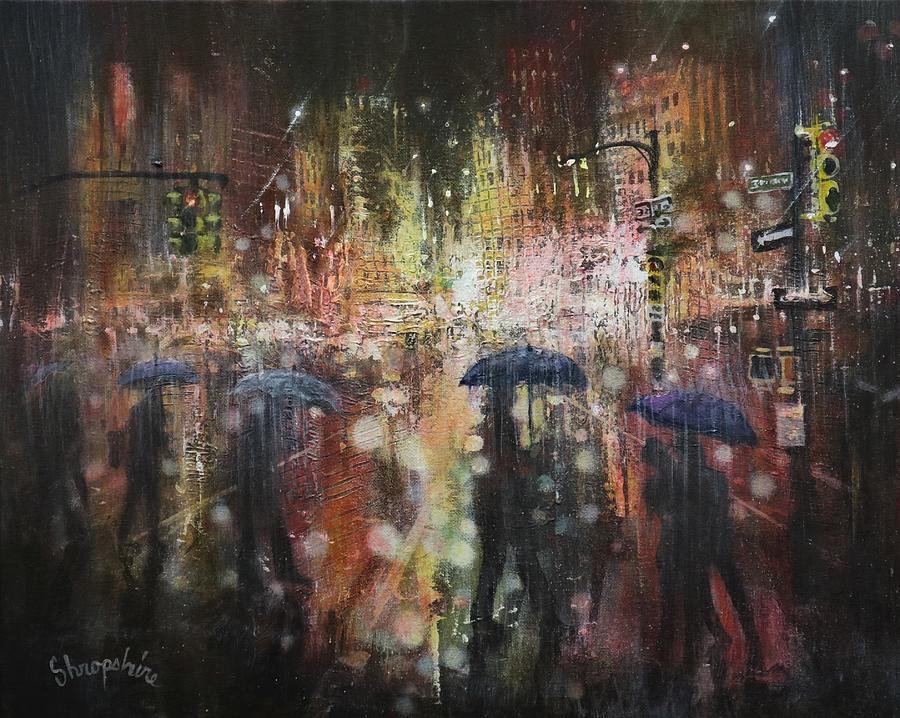 Another Stormy Night Painting by Tom Shropshire