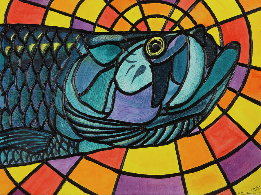 Another Sunday Morning Tarpon Painting by Steve Shaw
