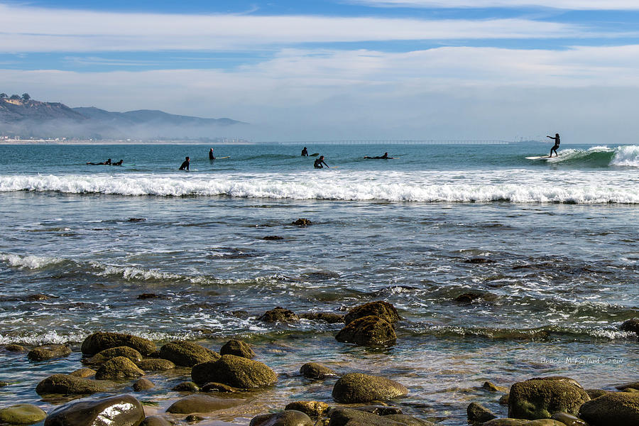 Another Swell Day at Rincon - Carpinteria, CA - W269 Photograph by Bruce McFarland Another Swell Day at Rincon - Carpinteria, CA - W269 Photograph by Bruce McFarland