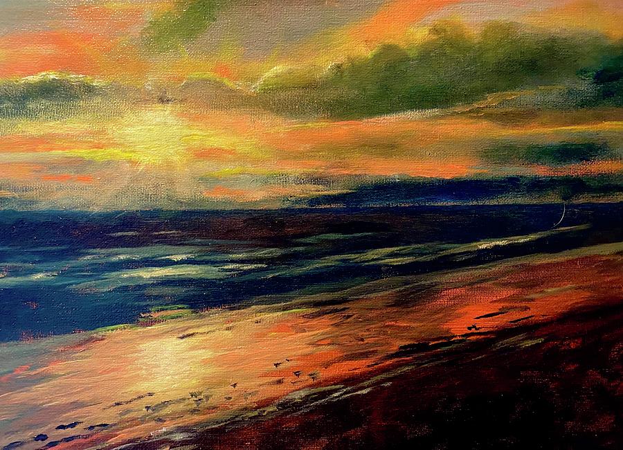 Sunset Painting - Another Tequila Sunrise by Larry Whitler