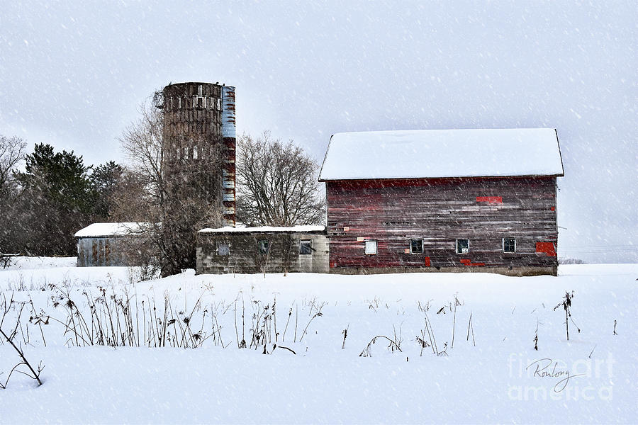 Another Winter At The Inwood Farm Photograph by Ron Long