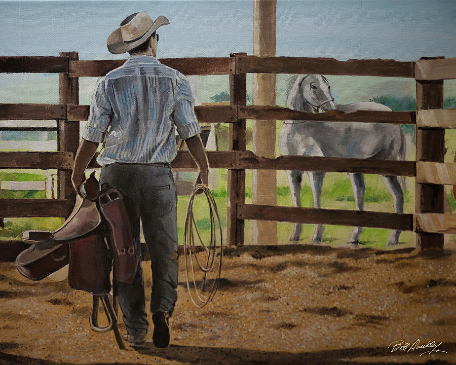 Another Work Day Painting by Bill Dunkley