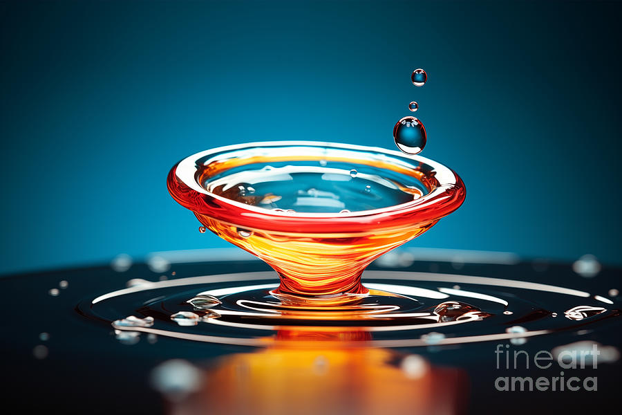 Abstract colorful water splash Photograph by Delphimages Photo Creations