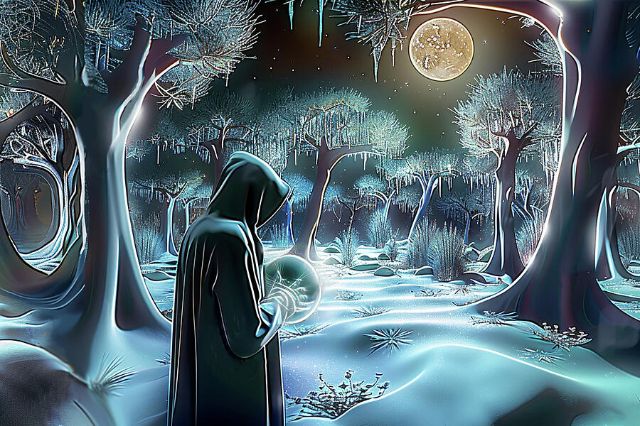 Answering the Moon Digital Art by Lisa Yount Answering the Moon Digital Art by Lisa Yount