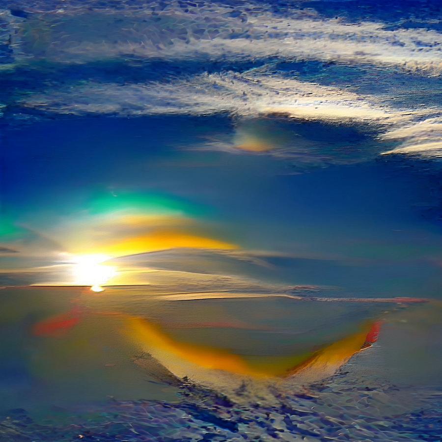 Antarctic Sunrise Digital Art by David Manlove
