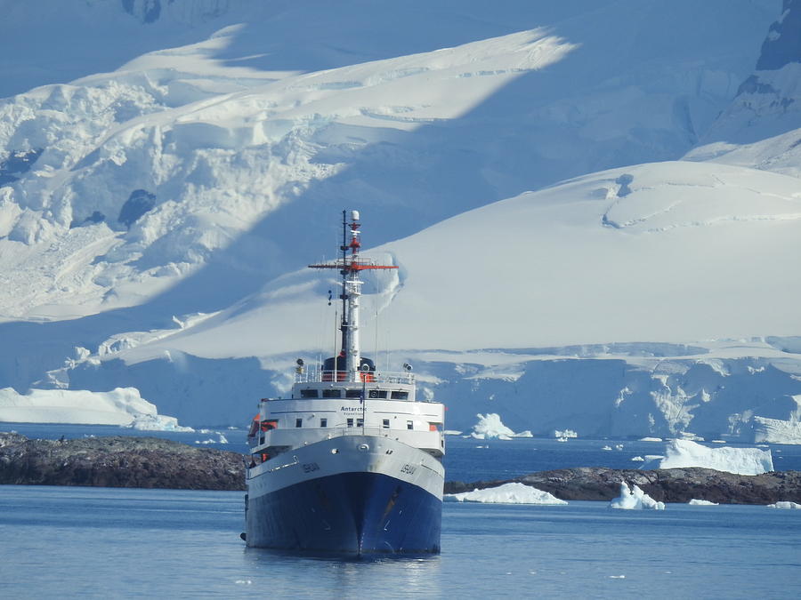 Antarctica Exploration Ship Photograph by Barbara Ebeling