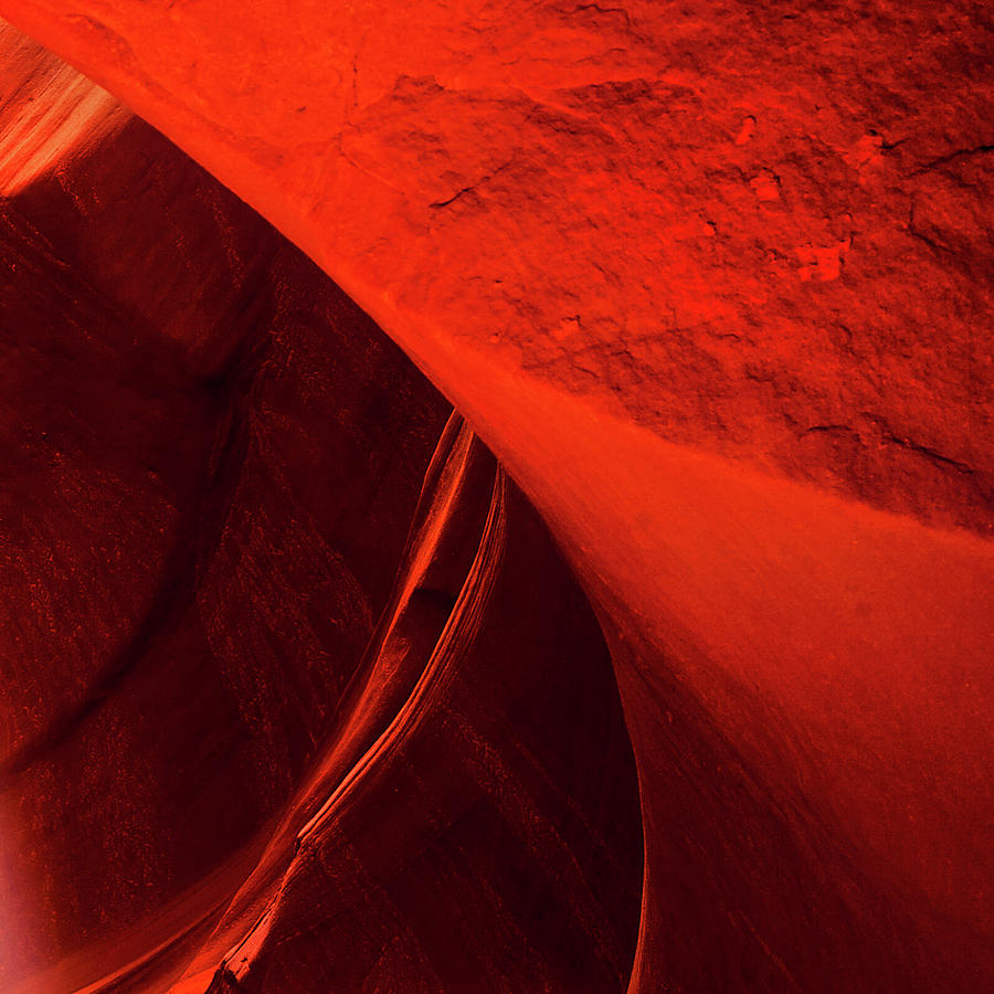 Antelope Canyon Beam Triptych_3 Photograph