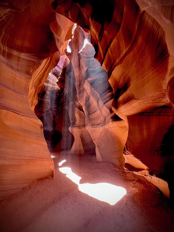 Antelope canyon light Photograph by Ed Stokes