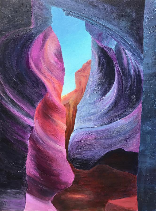 Antelope Canyon - Page, AZ Painting by Justine Javes - Pixels