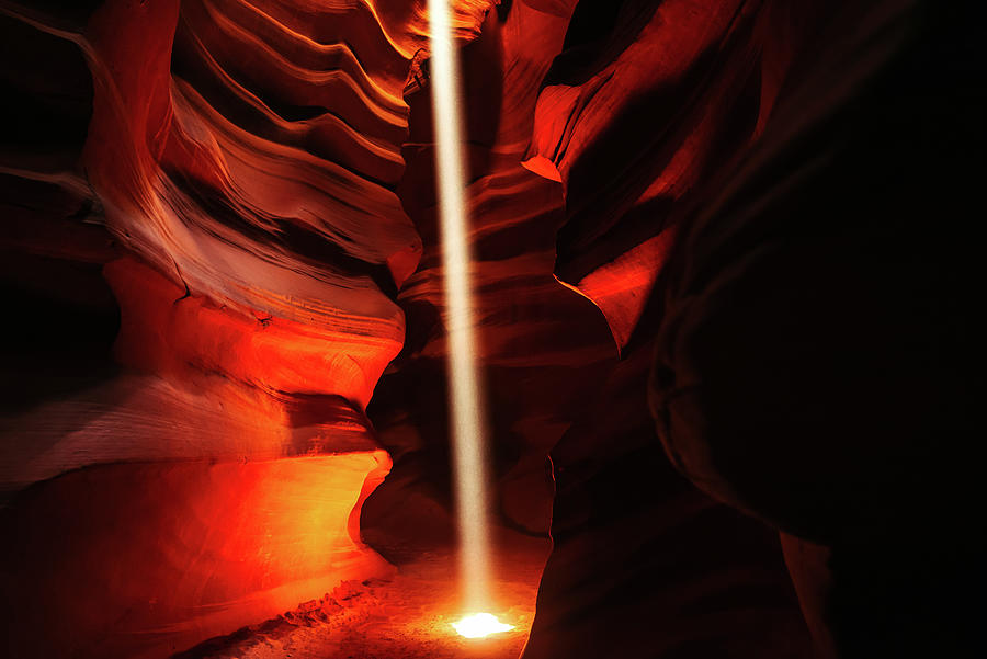 Antelope Canyon Red Rock Light Photograph by Gregory Ballos
