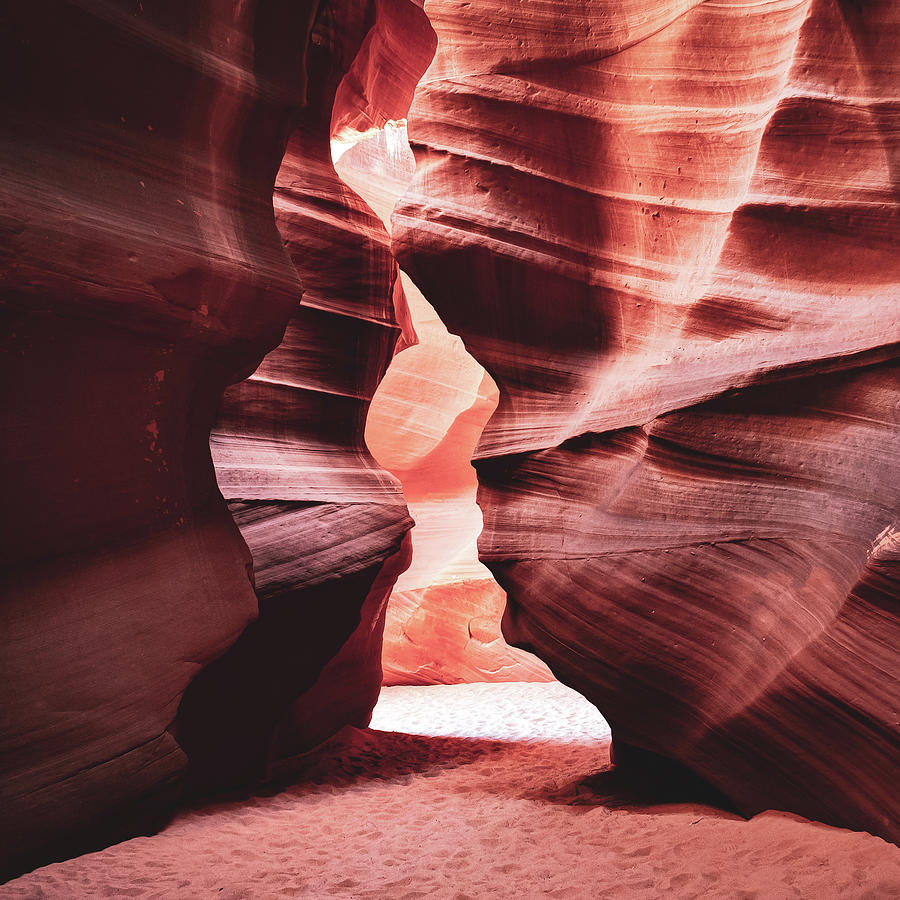 Antelope Canyon Walls in Page Arizona 1x1 Photograph by Gregory Ballos