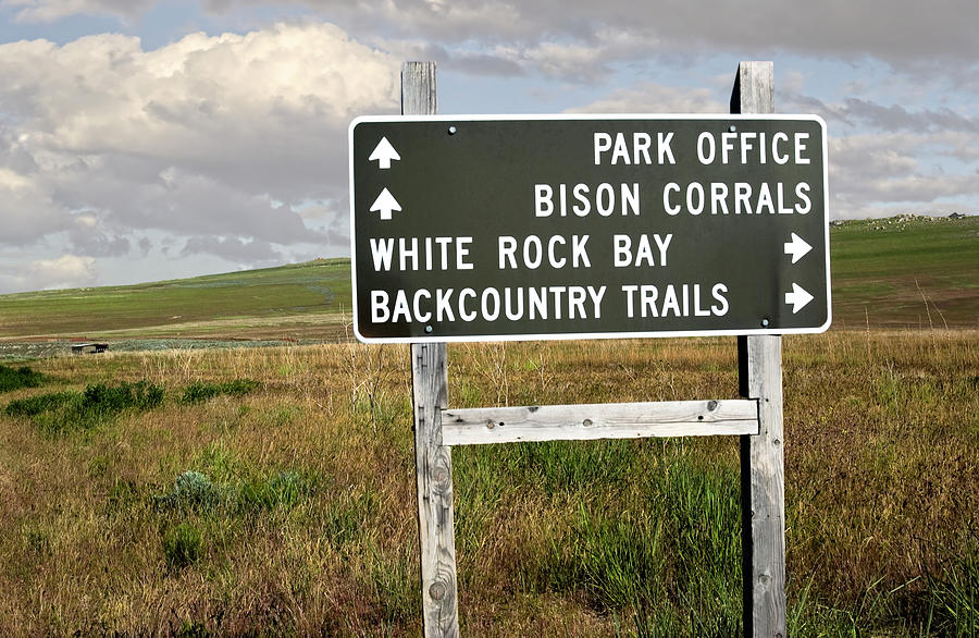 Antelope Island Trail Sign Photograph by Bob Pardue