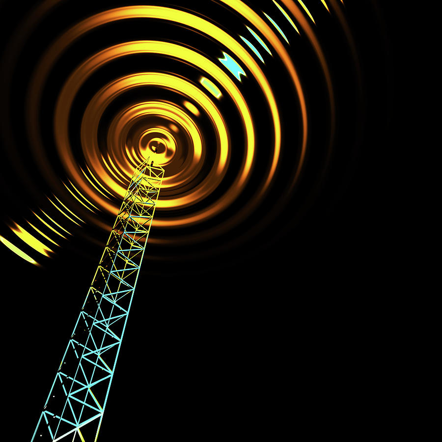 Antenna Radio Tower 13b 4 Digital Art by Russell Kightley