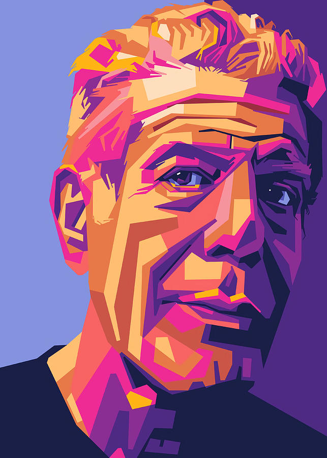 Christmas Painting - anthony bourdain wpap Poster by Stewart Oliver