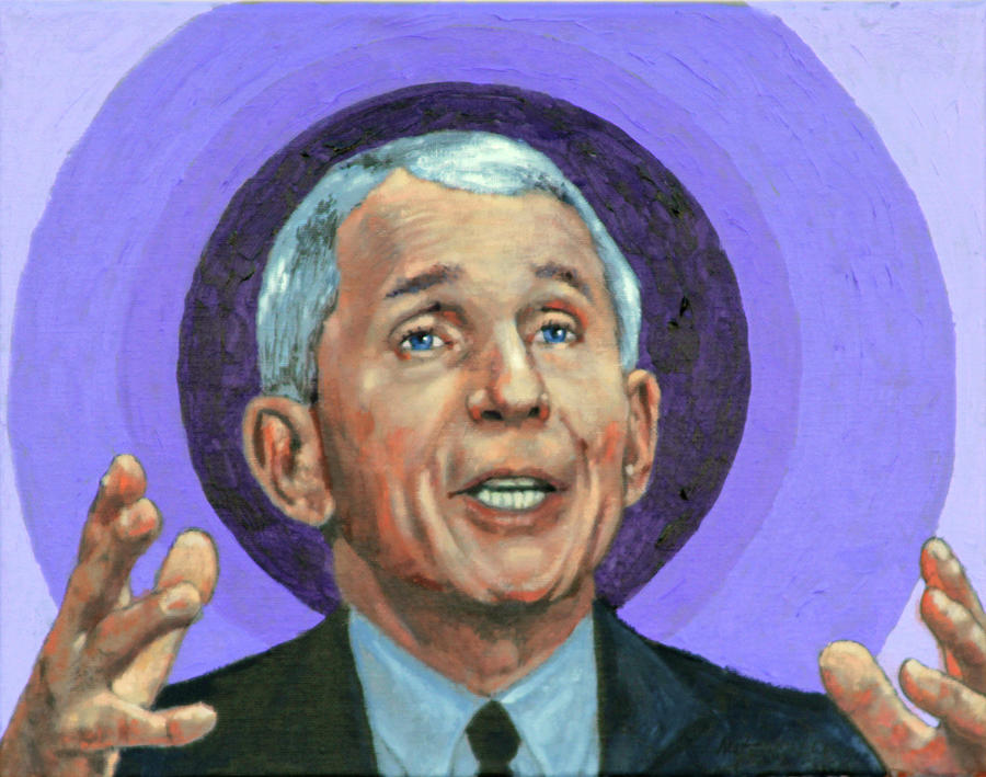 Anthony Fauci Painting by John Lautermilch