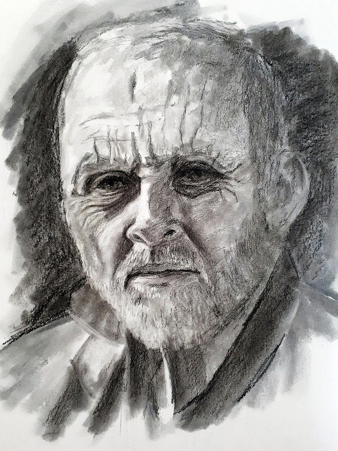 Anthony Hopkins Painting by Marietjie Du Toit - Fine Art America