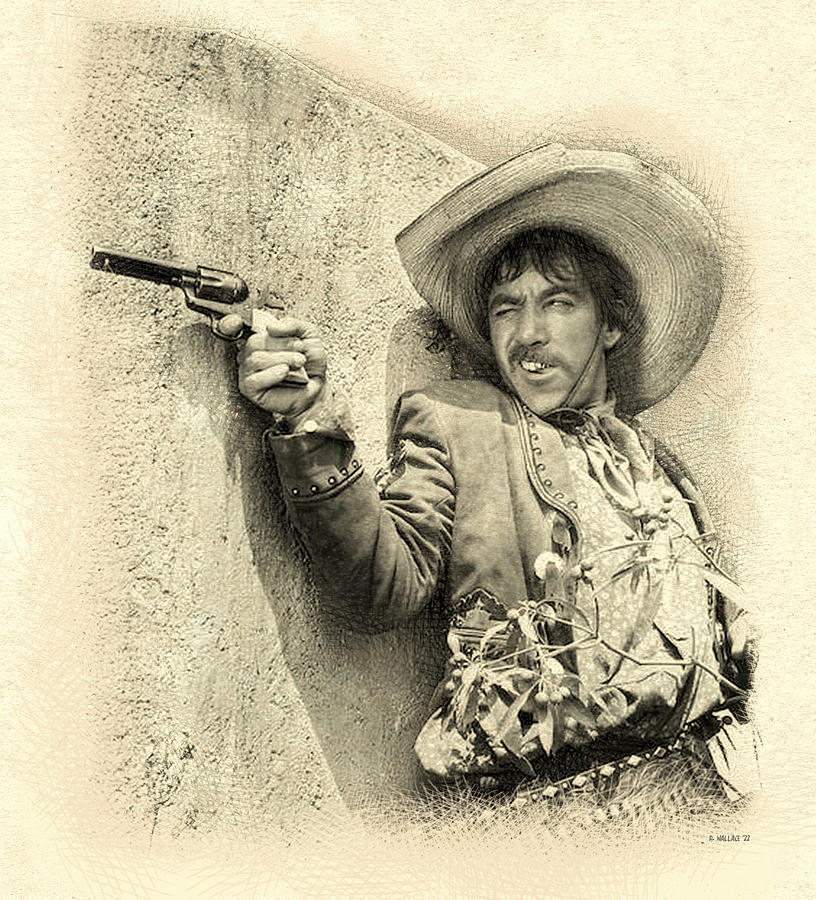 Anthony Quinn - Drawing FX Digital Art by Brian Wallace