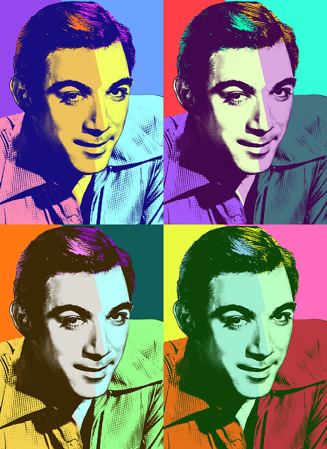 Anthony Quinn pop art Mixed Media by Movie World Posters