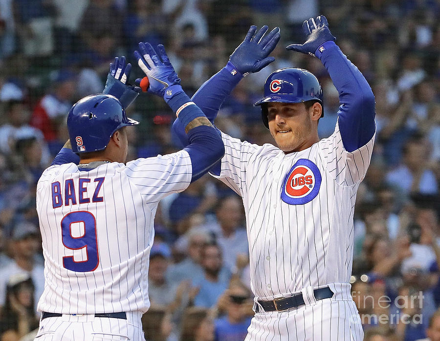 Anthony Rizzo And Javier Baez Photograph by Jonathan Daniel Anthony Rizzo And Javier Baez Photograph by Jonathan Daniel