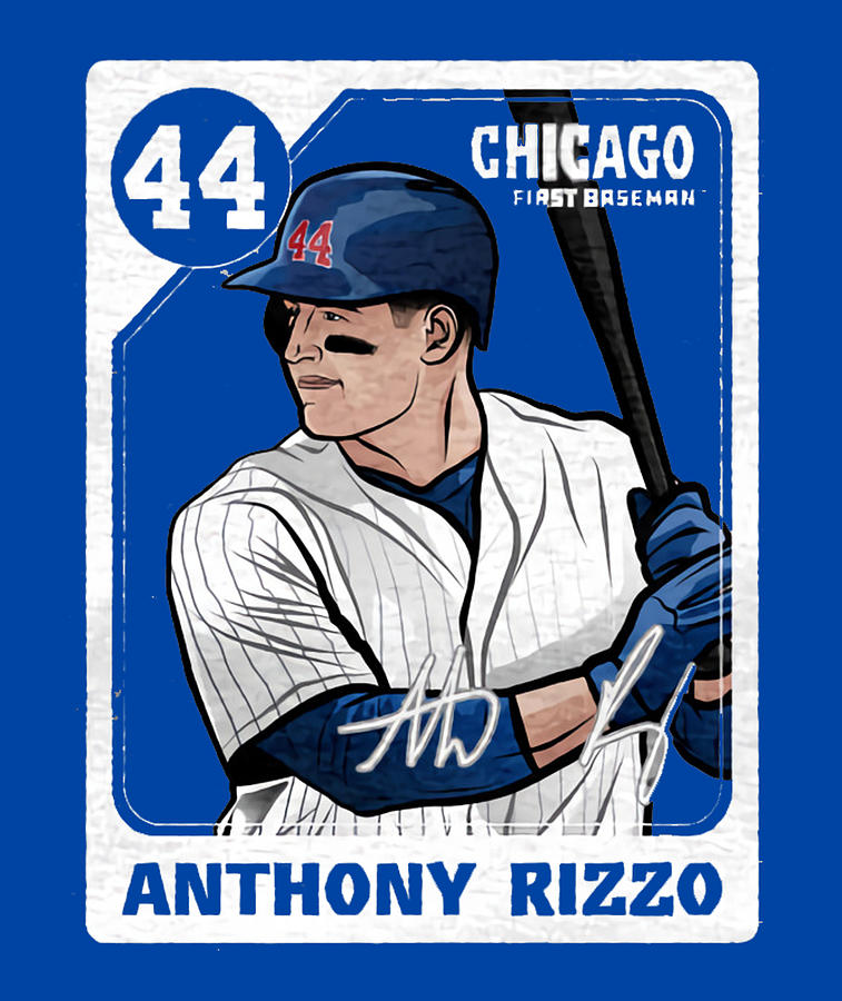 Anthony Rizzo Card Digital Art by Kelvin Kent - Fine Art America