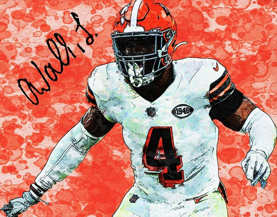 Anthony Walker Browns LB WC Digital Art by Bob Smerecki - Fine Art America