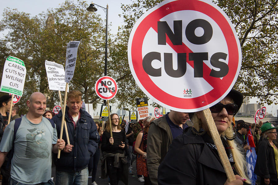 Anti-Austerity March in London, England Photograph by Moonstone Images