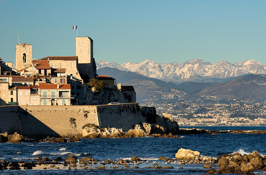 Antibes Citadel and the Alps Photograph by Elmvilla