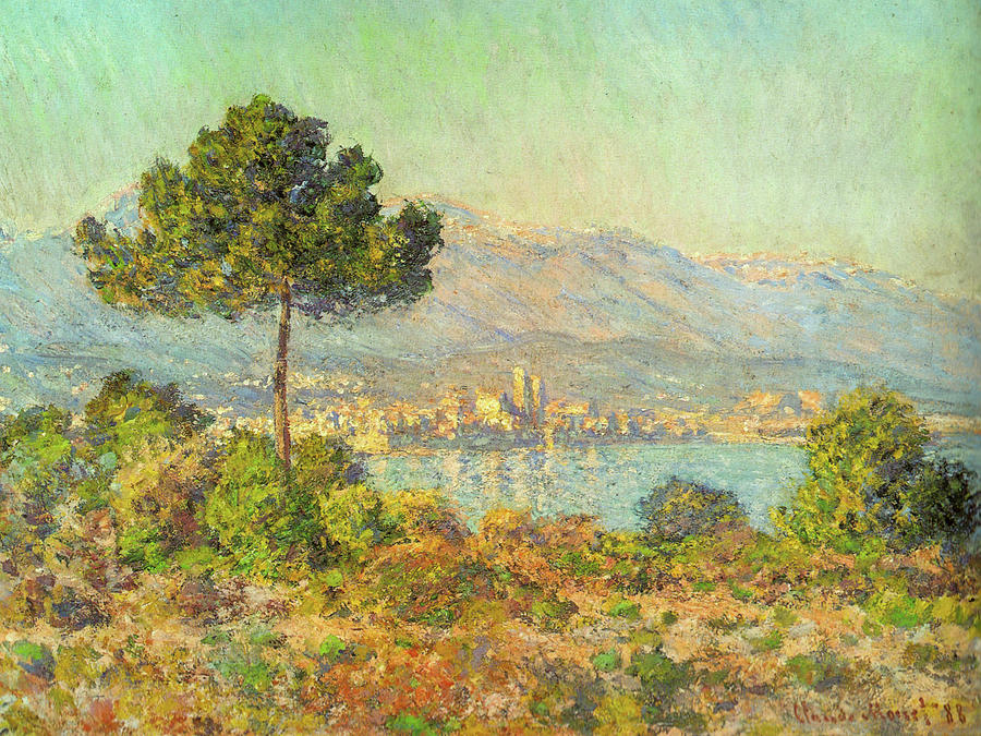 Antibes from Plateau Notre Dame 1888 Painting by Claude Monet - Fine ...