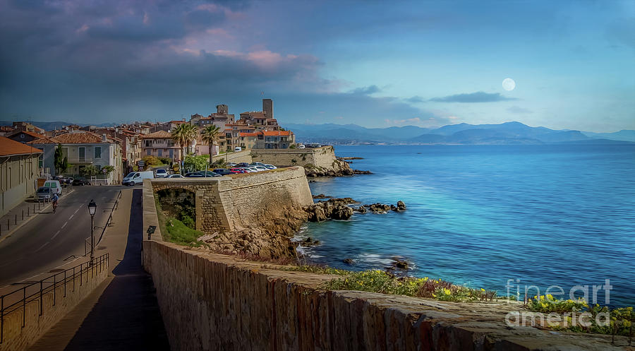 Antibes Sea Wall Along Mediterranean Sea, France 2 Photograph by Liesl Walsh