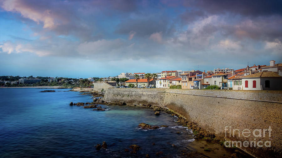 Antibes Seawall On The Mediterranean Sea, France 2 Photograph by Liesl Walsh